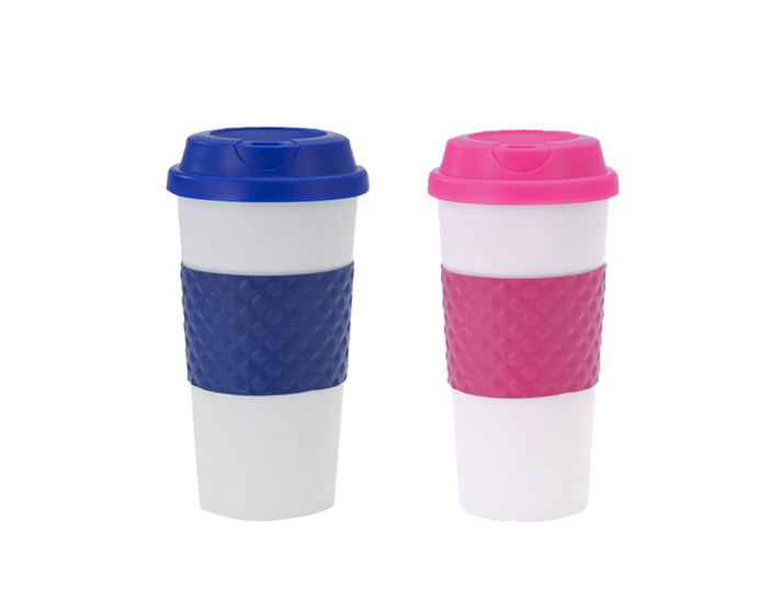 VASO TÉRMICO CON TAPA Y CINTILLA DE SILICÓN C138